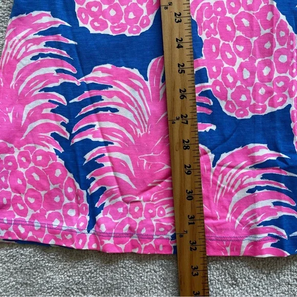 LILLY PULITZER 100% PIMA COTTON Kristen Dress Blue Haven Little Flamenco - Picture 9 of 10